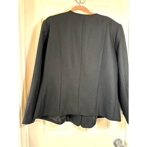 Vintage Stephanie Thomas Women's Black Button-Up Blazer Jacket Read description - Picture 6 of 9